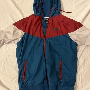 Nike tri color windbreaker